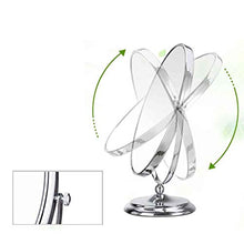 WWEIWU Pulito e Luminoso Doppio Specchio Ovale Desktop Makeup Mirror Beauty Vanity Mirror Specchio HD Principessa Grande Specchio ellittico Specchio a 360 Gradi