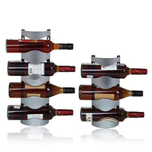 Acciaio Inossidabile Wine Rack titolari Home Bar Parete UVA Bottiglia di Vino Display Stand Rack Sospensione dell'organizzatore di immagazzinaggio (Color : 4 Hole)