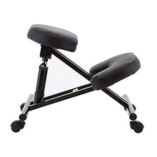 Shengluu Sgabello Bagno PU in Pelle Sgabello Girevole Poltrona Nera Ergonomia Sgabello Regolabile in Altezza Migliorare La Postura (Colore : Nero)