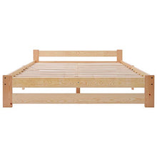 WGYDREAM Letto Base Solida della Rete Struttura del Letto in Legno Letto Futon con Testiera E Rete A Doghe Struttura Letto Singolo Facile Montaggio Naturale ， 200x140cm