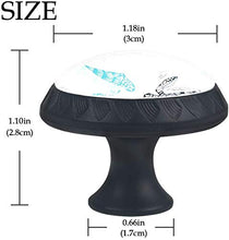 Modello blu verde nero grigio tartarughe marine Pomelli per Porta Set di 4 Pomelli per Mobili Manopole per Cassetti Cucina Armadio Vetro