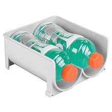mDesign Set da 4 Moderno portabottiglie Vino – Scaffale per Bottiglie di Acqua e Altre Bevande – Elegante Porta Vino per la Cucina e la dispensa – Grigio Chiaro