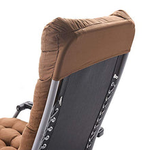 Cuscino Imbottito per Sdraio,Cuscino di Ricambio per Sedia,Cuscino per Sdraio Lettino Universale Cuscino Imbottito per Sedia a Sdraio Relax con Cappuccio Antiscivolo 170x53x7cm (Marrone)