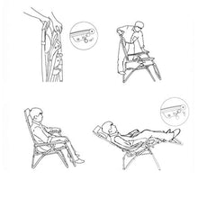 Generic Brands Comoda Sedia a Dondolo Zero Gravity Chair con Cuscino Traspirante, Zero Gravity Pausa Pranzo Pieghevole Letto per pisolino Balcone Schienale per Il Tempo Libero Cool Chair