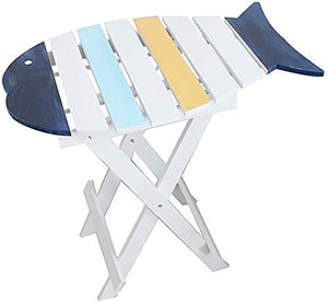 Stile mediterraneo Tavolo Pieghevole Piccolo Tavolo da Picnic tavolino da Tavolo Piccolo tavolino da caffè Balcone Tavolo da Giardino in Legno Tavolo da Lavoro