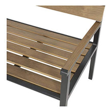 LLiving - Panchina in Legno di Polywood, Effetto Teak Peso di Trasporto: 200 kg.