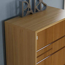 MYYINGELE Piccolo Specchio Scarpiera   Corridoio Armadio Magazzino Organizzatore   Calzatura Cremagliera del banco   Alto Diritto Legno Unitࠠ Oak   120 Centimetri