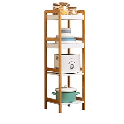 &ripiano di stoccaggio Mensole in legno massello, Scaffale multifunzione for la casa, cucina, soggiorno, camera da letto, libreria, organizzatore, unità, 4 strati Scaffale di finitura ( Color : 2# )