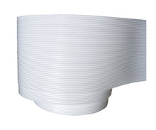 Thermoplast® - Strisce di Protezione per recinti, da Giardino, terrazza, Balcone, in Polipropilene PP Resistente ai Raggi UV, 9,5 cm x 52 m = 4,94 m2 Bianco (RAL 9003)