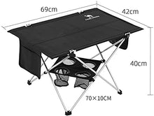 Tavolo da picnic all'aperto Tavolo da tavolo da campeggio portatile Tavolo pieghevole con tavolo in tessuto Oxford e borsa da trasporto con design tascabile netto, può contenere quattro bottiglie di b