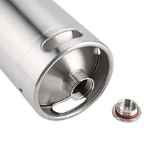 Rockyin 4L Mini in Acciaio Inox Beer Barrel con Coperchio a Spirale di Copertura pratici Accessori for la casa Home Hotel