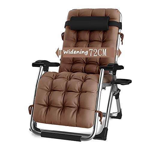 Hfyg Lettino Prendisole Sedia da Giardino reclinabile Sedia da Giardino Pieghevole per Esterno Sedia a Sdraio a gravità Zero per sedie Fino a 200 kg con Cuscini Chaise Longue