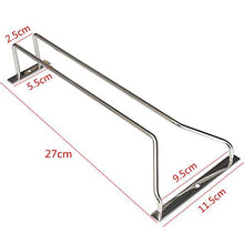 Aomerrt 27/35 / 55cm 3 Dimensioni Supporto per calici per portabottiglie in Vetro da Vino sotto Il Mobile Home Bar Pub, 27CM