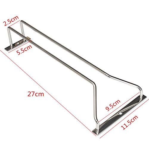 Aomerrt 27/35 / 55cm 3 Dimensioni Supporto per calici per portabottiglie in Vetro da Vino sotto Il Mobile Home Bar Pub, 27CM