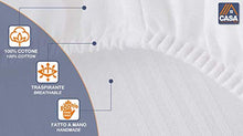 Casatex | Coprimaterasso Singolo in 100% Cotone Fasciato, a Cappuccio con Angoli ed Elastici