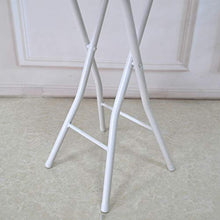 Sgabello Pieghevole Portatile,Struttura in Metallo per Sgabello da Bar Leggero, per Bagno da Campeggio da Giardino da Cucina per Adulti (Altezza Seduta: 49 cm / 63 cm)