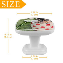 Set di 4 maniglie rotonde per armadio da cucina, credenza, cassettiera, cassettiera, con viti, per cucina, comò, armadietto, bagno, armadio e cane animale