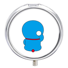 TIANAIS - Contenitore rotondo per pillole, stile Doraemon 412, piccolo contenitore per pillole, compatto e leggero