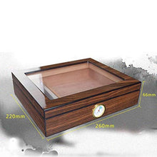 ZLMMY Caso Cigar Humidor, Humidor Cigar Box con igrometro e umidificatore, Cedro Allineato portasigari Attesa 30 Sigari