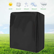 SHGDDYSB - Copertura per altalena da giardino a 2 posti, impermeabile, 160 x 125 x 170 cm, protezione dai raggi UV, antipolvere, protezione dal sole, per mobili e sedie (nero)