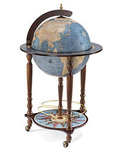 Globo da Vinci Blue Dust Mappamondo Bar *Fatto in Italia* con Certificato di autenticità