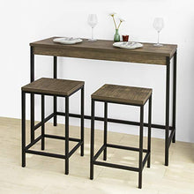 SoBuy Tavolo Cucina con 2 sgabelli Penisola Cucina L121*P46*A97 cm OGT30-N