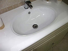 Mobile Bagno a Terra Ines decapè cm 90 con Specchio, Applique e lavabo