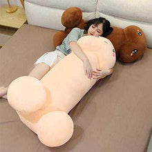 XJZSD Regali creativi per Ragazze e Ragazzi, Intestazione Peluche Peluche Peluche tiro Cuscino ripieno Peluche Bambola Peluche, Giocattolo di Sollievo da Stress, 60 cm,Beige