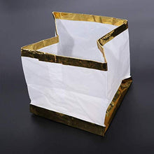 ARTFFEL Vola 20 Pz inaffondabile Piazza Lanterna Galleggiante Acqua Luce Acqua Che desiderano Le Lanterne for la Piscina (15x15x15cm, Oro con la Candela) .Compleanno