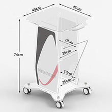 Carrello per Attrezzature di Bellezza in Acrilico A Tre Strati, Rack Integrato per Attrezzature Mediche con Freno, Carrello A Bolle Piccolo per Clinica per Salone di Bellezza