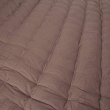 Spesso Colore A Tinta Unita Trapuntato Materasso Topper Doppio Futon Conpertevole Rotolo del Letto per Casa,100% Cotone Rotondo Coprimaterasso Marrone Diametro Rotondo 200 Cm (79 Pollici)