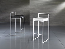 Wink design, Newport News, Set Due Sgabelli Bar, Finta Pelle, Bianco