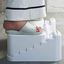 JSJE Sgabello da Toilette per Viaggi, Sgabello Portatile a Pedale Addensato Donne Incinte Toilette Foot Step, Creativo Antiscivolo WC Sedile Poggiapiedi, Adatto per Tutti