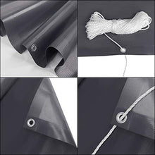 Aufun Schermo per Balcone Frangivista e Telo frangivento con Occhielli e Cordoncino, Impermeabile Recinzione per Balcone per Privacy, 0,9 x 6 m, Antracite