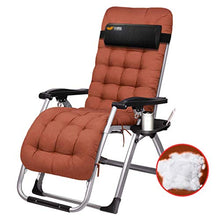 AI LI WEI SHUAIIJUAN Sedia per Il Tempo Libero Domestico in Brown |Giardino Patio Sdraio Reclining |Pieghevole reclinabile sedie |Heavy Duty Design con Mobile e la Coppa del cassetto della Holding
