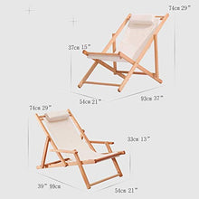 Iyom Zairmb Lettino Prendisole Cuscini Cuscini Lettino in Legno Sedie da Giardino Lettini Prendisole Lettino reclinabile Giardino Portatile Carico Massimo 150 kg-Sonnenliege Camel