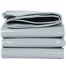 YCSD Tenda in Tela Cerata Argento per Impieghi Gravosi per Uso Marittimo. Copertura Camper O Piscina .(Size:3x3m)