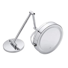 YHtech. LED 10X di ingrandimento Trucco rasatura Specchio da Toilette Bagno Montaggio a Parete a 360 °