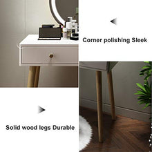 ZRN Modern Simplicity Toeletta con cassetto Specchio Regolabile Mobili per Camera da Letto Trucco Cosmetics Dresser, White
