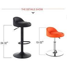 Wowdawn Sgabello da Bar Girevole Regolabile,Facile da Montare,Sgabello Regolabile con Gambe Alte,Adatto per Tavolo da Bar da Cucina,Cuscinetto 150 kg (con Schienale)