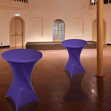 Namvo - Copertura elasticizzata per tavoli da bistrot – Tovaglia elasticizzata con dimensioni di circa 70 x 110 cm, per feste ed eventi all'aperto (viola)
