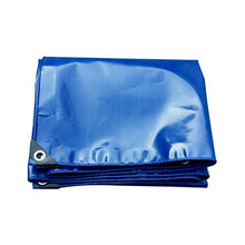 ZZYE Telo Coperchio del telo - Spessore impermeabile, resistente ai raggi UV, rotondo a prova di tech a prova di annaffiatoio con occhielli e bordi rinforzati, blu, spessore 0,4 mm, 450g / m2 telo imp