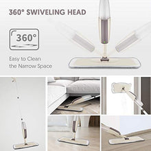 SSAYY Spray Mop Mop Spray Rotazione A 360 Gradi Wet & Dry Mop con Cuscinetti Sostituibili in Microfibra per La Pulizia di Pavimenti E Piastrelle in Legno