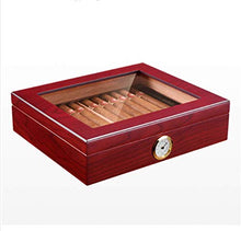 DPLQX Humidor per sigari ammezzati, sigari armadi Humidor per sigari Removibile Peso Leggero Piccole Dimensioni Facile da Portare in Giro Viaggi e trasporti,Red_260x220x68mm/10x9x3in