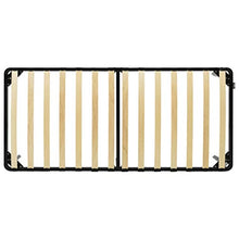 BIGTO - Struttura per letto in metallo e acciaio, per camera da letto, 100 x 200 x 38 cm, colore: Nero