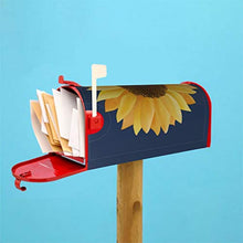 Copertura magnetica per cassetta postale con motivo girasole, design unico, per giardino, cortile, dimensioni standard, 53 x 45 cm