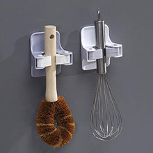 ZXCASDF Forte Portaoggetti Scopa Mop Punzonatura Gancio Artefatto Forte Bagno Fisso Fisso Fibbia Antiscivolo Appeso Impermeabile Mop Fibbia Appeso A Parete Fibbia Appeso A Parete,Bianca