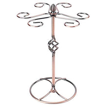 Porta Bicchiere di Vino, Portabottiglie per Bicchieri da Vino da Appoggio per 6 Bicchiere Holder Storage, Supporto a Testa in Giù Appeso Tazza Organizzatore Display per Scaffali per Bar di Casa