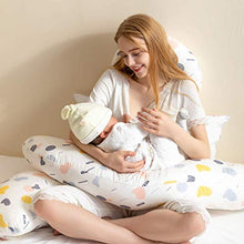 Gravidanza Pillow U-Shape Nursing Full Body Pillow completa di cuscini e il sostegno della maternità con il supporto di estensione staccabile for Back Fianchi Gambe ventre for donne incinte, Blu Huang