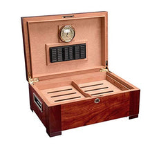 ZYING Umidificatore con umidificatore e igrometro - Viaggi Portatile Pino Grande capacità a Due Cigar Cabinet